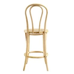 Camille Elm Wood And Rattan Bentwood Counter Stool, Natural 15 Camille Elm Wood And Rattan Bentwood Counter Stool, Natural -Daals BCH 003 NAT WB5