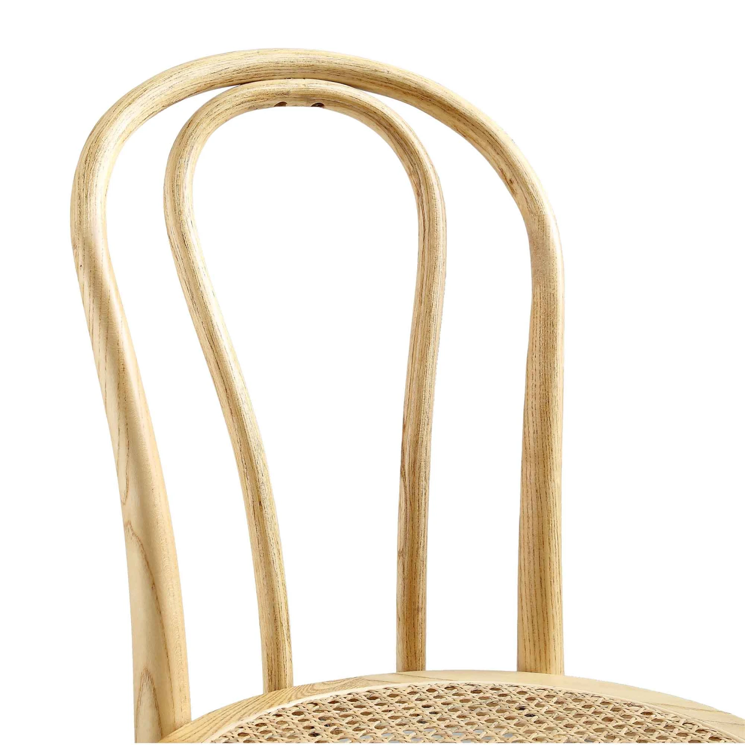 Camille Elm Wood And Rattan Bentwood Counter Stool, Natural 8 Camille Elm Wood And Rattan Bentwood Counter Stool, Natural - Image 8