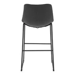 Sutton Set Of 2 Barstools With Fluted Back (Grey Velvet) -Daals BCH 2099 GREY VEL 2P WB4