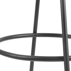 Barton Set Of 2 Blue Velvet Upholstered Bar Stools With Contrast Piping -Daals BCH 2129 BLUEVEL 2P detail2