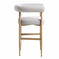 Fulbourn Beige Woven Counter Stool With Natural Wood Effect Legs -Daals BCH 2171 BEIGE WOV NAT WB3