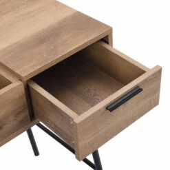 Selwyn Oak Effect Console Dressing Table -Daals BSD 062 detail2