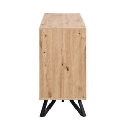 Weston Oak Effect 3 Door 3 Drawer Large Sideboard -Daals BSD 077 OAK WB3