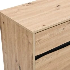 Weston Oak Effect 3 Door 3 Drawer Large Sideboard -Daals BSD 077 OAK detail1