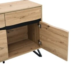 Weston Oak Effect 3 Door 3 Drawer Large Sideboard -Daals BSD 077 OAK detail2