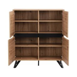 Weston Oak Effect 4 Door Cabinet -Daals BSD 078 OAK WB3