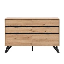 Weston Oak Effect 6 Drawer Chest Of Drawers -Daals BSD 080 OAK WB2