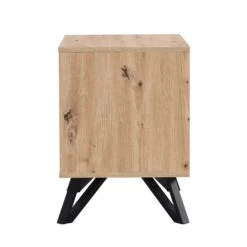 Weston Oak Effect 2 Drawer Bedside Table -Daals BSD 081 OAK WB4