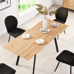 Weston Oak Effect Extendable 6-8 Seater Dining Table -Daals BSD 082 OAK scene5
