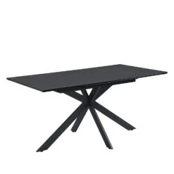 Varden Black Ceramic Extending Dining Table -Daals BSD 094 BLACK WB4