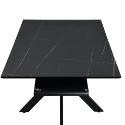 Varden Black Ceramic Extending Dining Table -Daals BSD 094 BLACK detail1