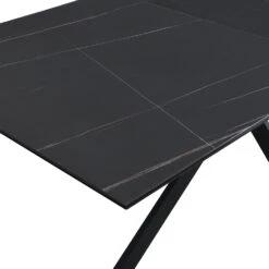 Varden Black Ceramic Extending Dining Table -Daals BSD 094 BLACK detail3