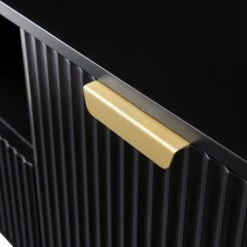 Richmond Ridged 120cm Wide TV Media Unit, Matte Black -Daals BSD 106 BLACK detail2