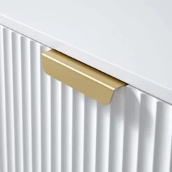 Richmond Ridged 120cm Wide TV Media Unit, Matte White -Daals BSD 106 WHITE detail3