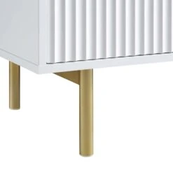 Richmond Ridged 120cm Wide TV Media Unit, Matte White -Daals BSD 106 WHITE detail4