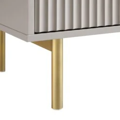 Richmond Ridged Wide Chest Of 6 Drawers, Matte Taupe -Daals BSD 107 TAUPE detail4