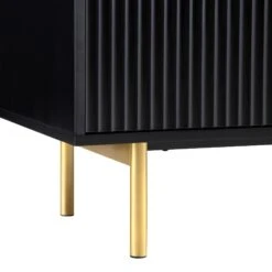 Richmond Ridged Large Sideboard, Matte Black -Daals BSD 108 BLACK detail4