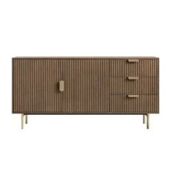 Richmond Ridged Large Sideboard, Dark Ash -Daals BSD 108 DARKWOOD WB1
