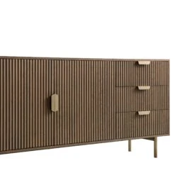 Richmond Ridged Large Sideboard, Dark Ash -Daals BSD 108 DARKWOOD detail1