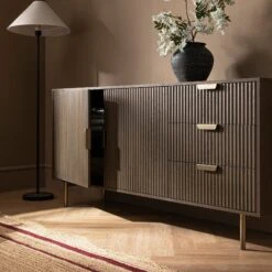 Richmond Ridged Large Sideboard, Dark Ash -Daals BSD 108 DARKWOOD scene3
