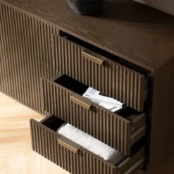 Richmond Ridged Large Sideboard, Dark Ash -Daals BSD 108 DARKWOOD scene5