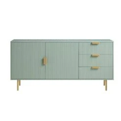 Richmond Ridged Large Sideboard, Matte Sage Green -Daals BSD 108 SAGE WB1