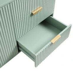 Richmond Ridged Large Sideboard, Matte Sage Green -Daals BSD 108 SAGE detail1