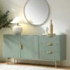 Richmond Ridged Large Sideboard, Matte Sage Green