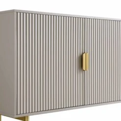 Richmond Ridged Large Sideboard, Matte Taupe -Daals BSD 108 TAUPE detail1