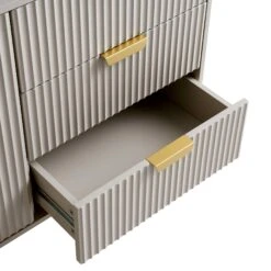 Richmond Ridged Large Sideboard, Matte Taupe -Daals BSD 108 TAUPE detail3