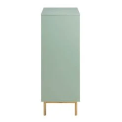 Richmond Ridged Highboard Storage Cabinet, Matte Sage Green -Daals BSD 109 SAGE WB5