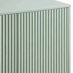 Richmond Ridged Highboard Storage Cabinet, Matte Sage Green -Daals BSD 109 SAGE detail2