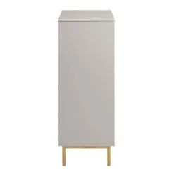 Richmond Ridged Highboard Storage Cabinet, Matte Taupe 20 Richmond Ridged Highboard Storage Cabinet, Matte Taupe -Daals BSD 109 TAUPE WB4