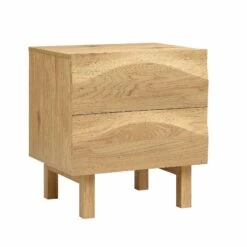 Moriko 2 Drawer Bedside Table -Daals BSD 113 OAK WB2