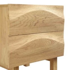 Moriko 2 Drawer Bedside Table -Daals BSD 113 OAK detail1