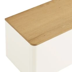 Agnes Curved Edge 150cm Wide TV Unit, White -Daals BSD 118 WHITE detail1