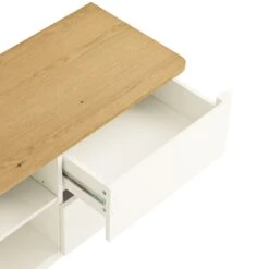 Agnes Curved Edge 150cm Wide TV Unit, White -Daals BSD 118 WHITE detail2