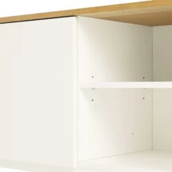 Agnes Curved Edge 150cm Wide TV Unit, White -Daals BSD 118 WHITE detail3