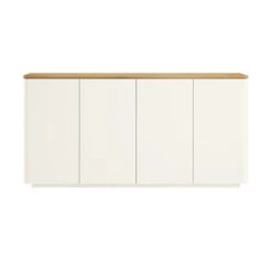 Agnes Curved Edge 150cm Wide Sideboard, White -Daals BSD 119 WHITE WB1