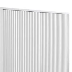 Richmond Ridged Double Wardrobe With Drawer, Matte White -Daals BSD 122 WHITE detail2