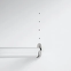 Richmond Ridged Double Wardrobe With Drawer, Matte White -Daals BSD 122 WHITE detail5