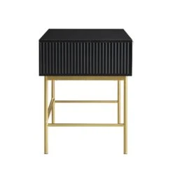 Richmond Ridged Dressing Table, Matte Black -Daals BSD 123 BLACK WB4