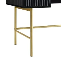 Richmond Ridged Dressing Table, Matte Black -Daals BSD 123 BLACK detail3