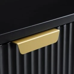 Richmond Ridged Dressing Table, Matte Black -Daals BSD 123 BLACK detail4