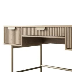 Richmond Ridged Dressing Table, Light Ash -Daals BSD 123 LIGHTWOOD detail3