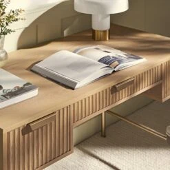 Richmond Ridged Dressing Table, Light Ash -Daals BSD 123 LIGHTWOOD scene2