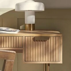 Richmond Ridged Dressing Table, Light Ash -Daals BSD 123 LIGHTWOOD scene5