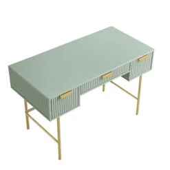 Richmond Ridged Dressing Table, Matte Sage Green 19 Richmond Ridged Dressing Table, Matte Sage Green -Daals BSD 123 SAGE WB4