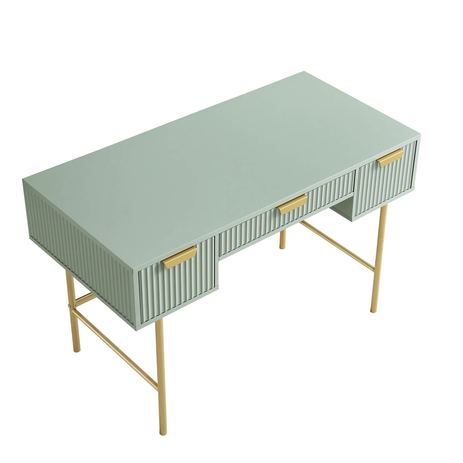 Richmond Ridged Dressing Table, Matte Sage Green 7 Richmond Ridged Dressing Table, Matte Sage Green - Image 7