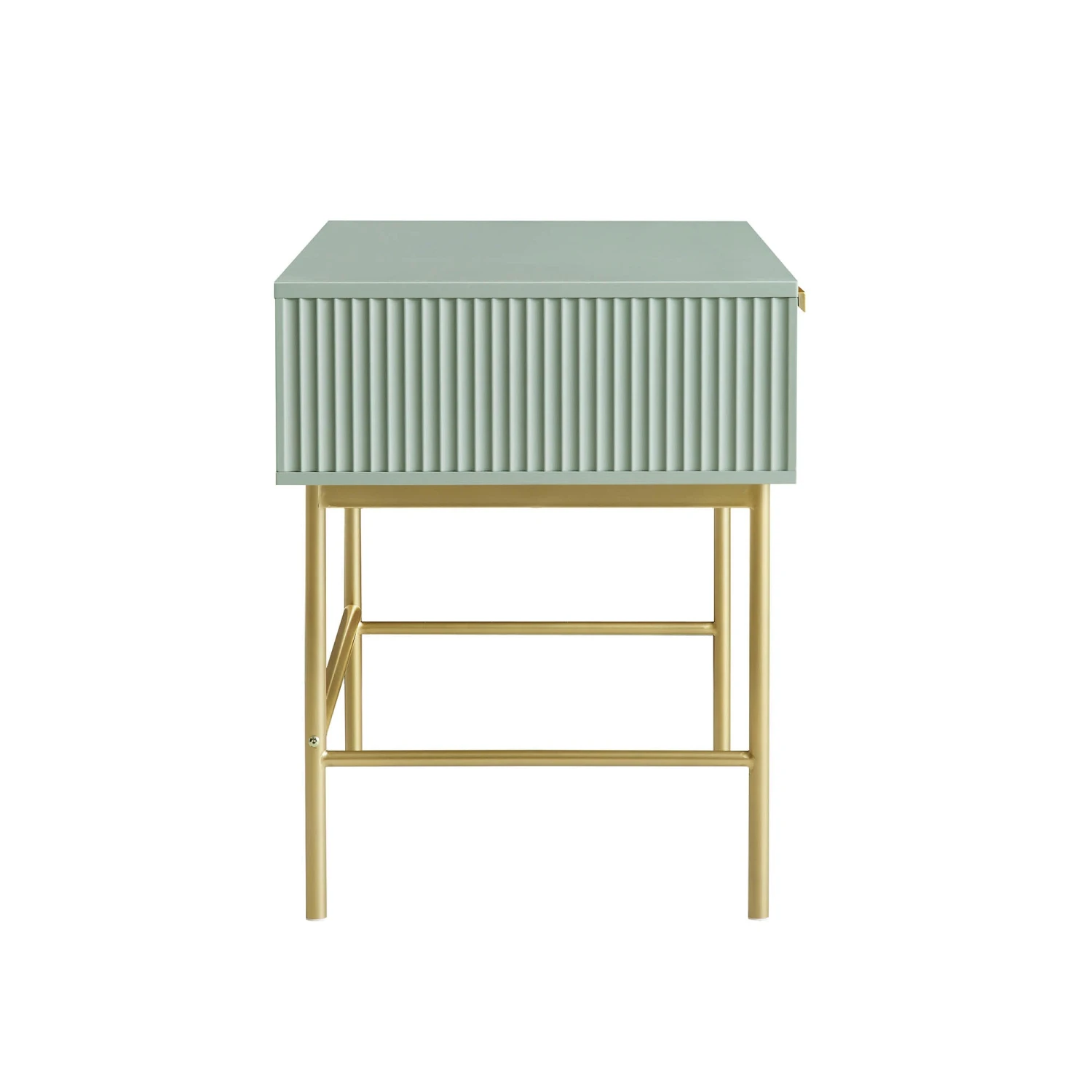 Richmond Ridged Dressing Table, Matte Sage Green 8 Richmond Ridged Dressing Table, Matte Sage Green - Image 8